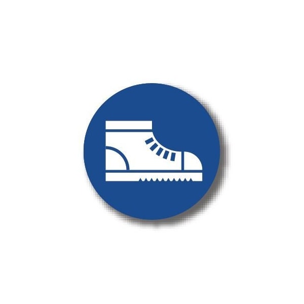 Ergomat 24in CIRCLE SIGNS - Safety Footwear Required DSV-SIGN 576 #1756 -UEN - main